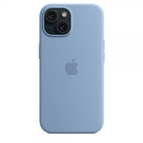 Apple Original iPhone 15 Deksel Silikon MagSafe Vinterblå