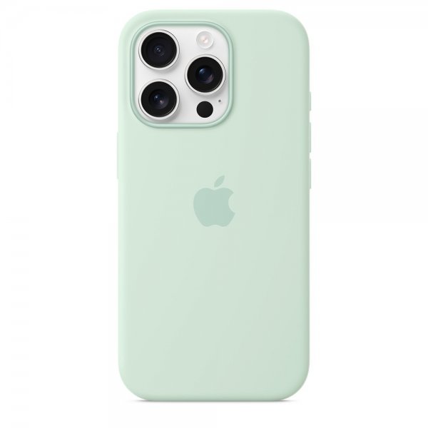 Apple Original iPhone 16 Pro Deksel Silicone Case MagSafe Aquamarine