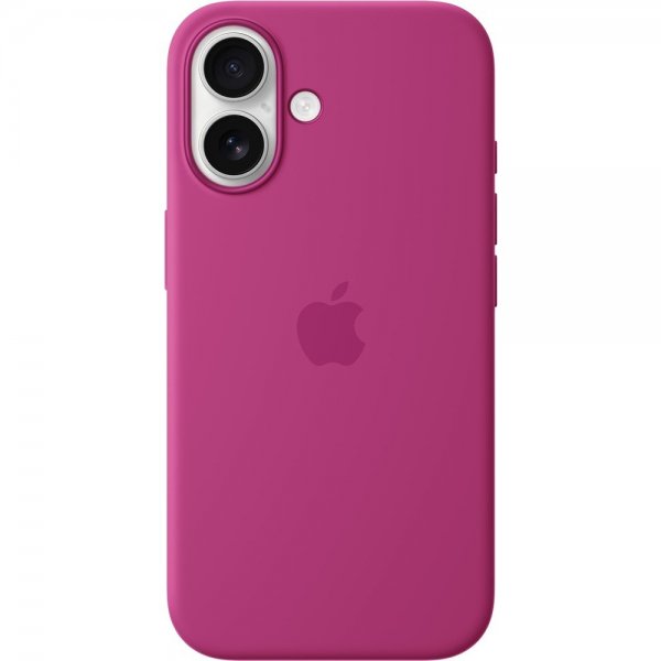 Apple Original iPhone 16 Deksel Silicone Case MagSafe Fuchsia