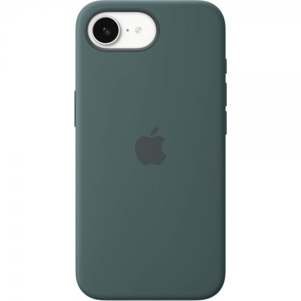 Apple Original iPhone 16e Deksel Silicone Case Lake Green