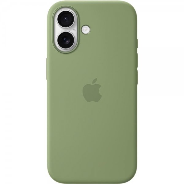 Apple Original iPhone 17 Deksel Silicone Case MagSafe Light Moss