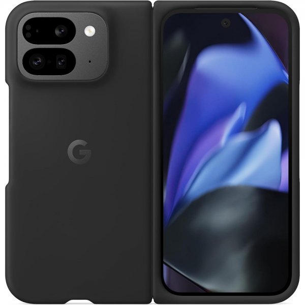 Google Original Pixel 9 Pro Fold Deksel Silikon Obsidian