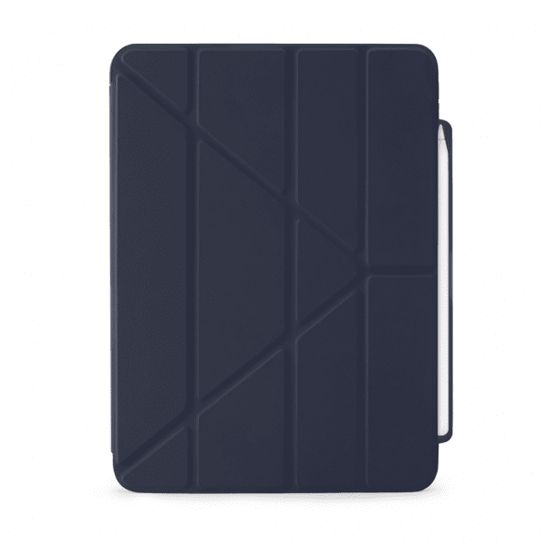 Pipetto iPad Air 11 (M2/M3) Etui Origami No3 Pencil Case Mørkeblå