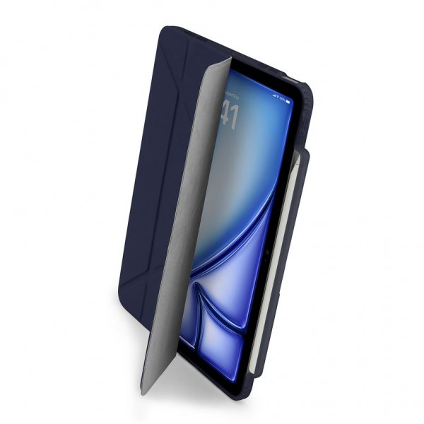 Pipetto iPad Air 11 (M2/M3) Etui Origami No3 Pencil Case Mørkeblå