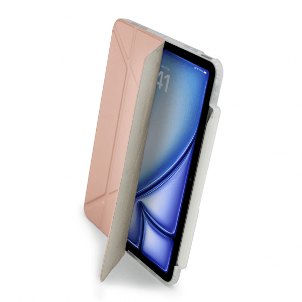 Pipetto iPad Air 11 (M2/M3) Etui Origami No3 Pencil Case Metallic Rosa