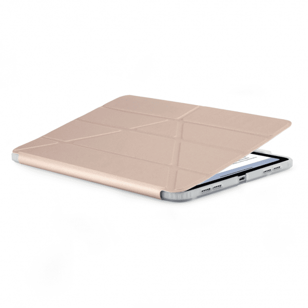 Pipetto iPad Air 11 (M2/M3) Etui Origami No3 Pencil Case Metallic Rosa