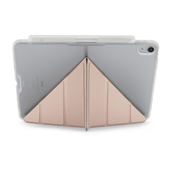 Pipetto iPad Air 11 (M2/M3) Etui Origami No3 Pencil Case Metallic Rosa