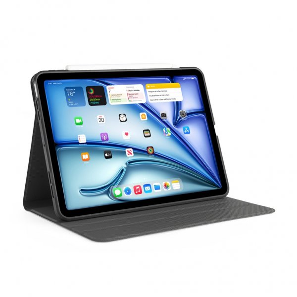 Pipetto iPad Air 13 (M2/M3) Etui Origami No5 Rotating Folio Case Svart