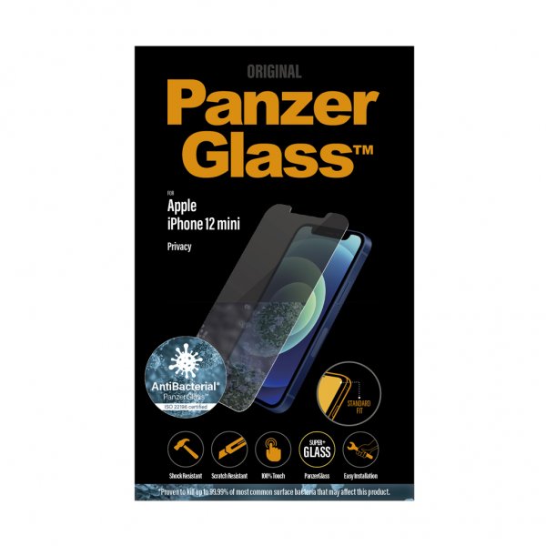 PanzerGlass iPhone 12 Mini Skjermbeskytter Standard Fit Privacy