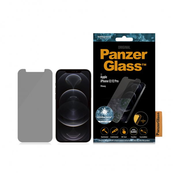 PanzerGlass iPhone 12/iPhone 12 Pro Skjermbeskytter Standard Fit Privacy