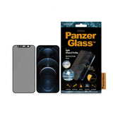 PanzerGlass iPhone 12 Pro Max Skjermbeskytter Edge-to-Edge Camslider Privacy