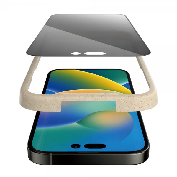 PanzerGlass iPhone 14 Pro Skjermbeskytter Ultra-Wide Fit Privacy EasyAligner