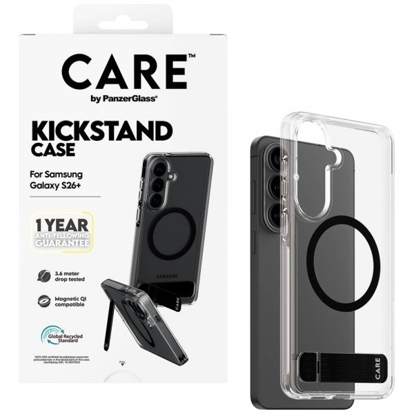 CARE by PanzerGlass Samsung Galaxy S26 Plus Deksel Kickstand MagSafe Transparent