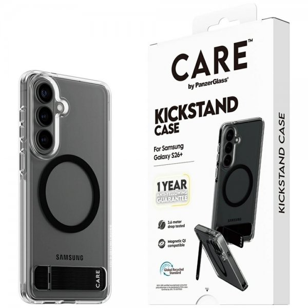 CARE by PanzerGlass Samsung Galaxy S26 Plus Deksel Kickstand MagSafe Transparent
