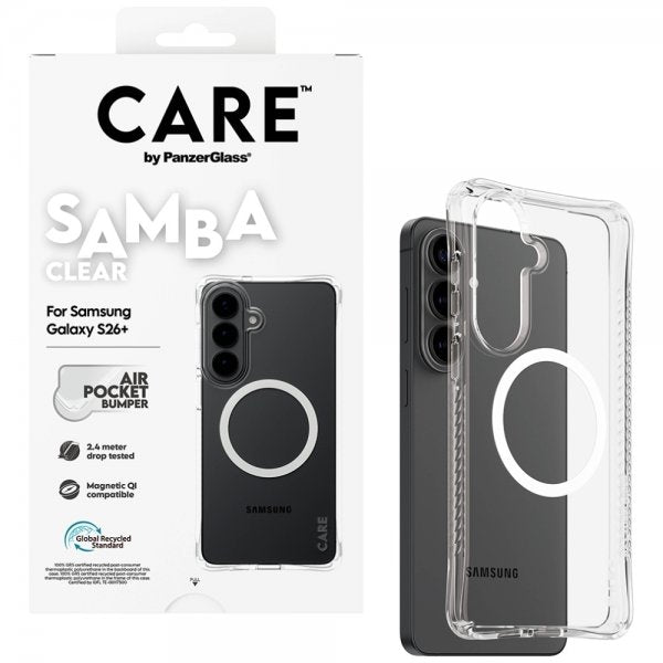 CARE by PanzerGlass Samsung Galaxy S26 Plus Deksel Samba MagSafe Transparent