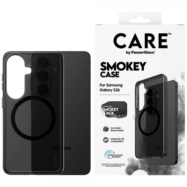 CARE by PanzerGlass Samsung Galaxy S26 Deksel Smokey MagSafe Svart