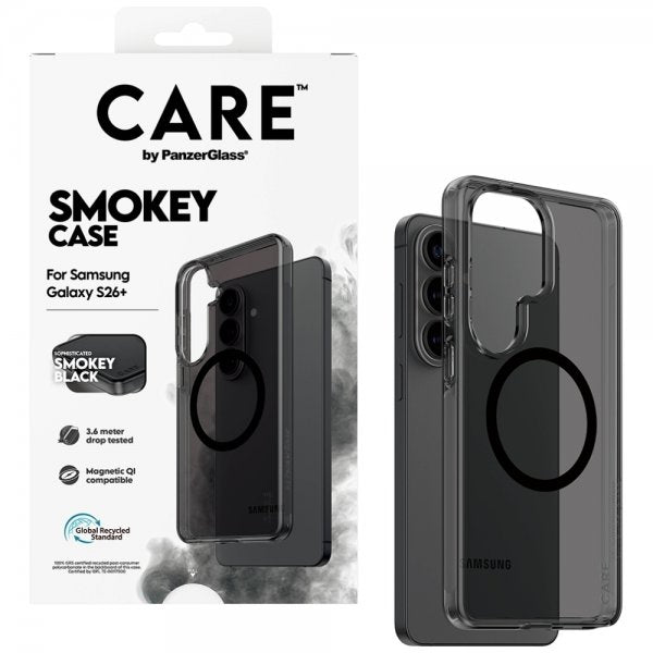 CARE by PanzerGlass Samsung Galaxy S26 Plus Deksel Smokey MagSafe Svart