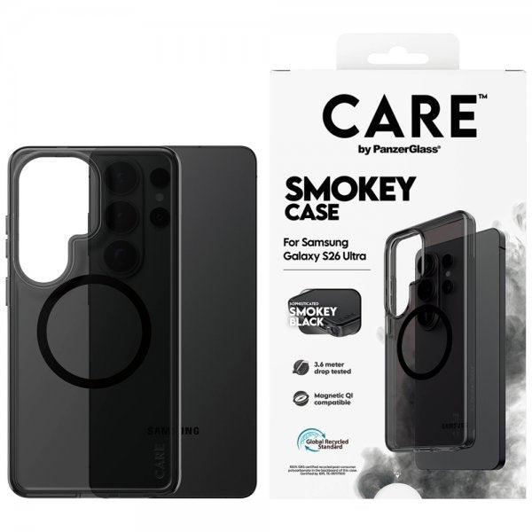 CARE by PanzerGlass Samsung Galaxy S26 Ultra Deksel Smokey MagSafe Svart