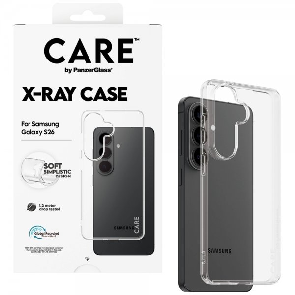 CARE by PanzerGlass Samsung Galaxy S26 Deksel X-Ray Transparent