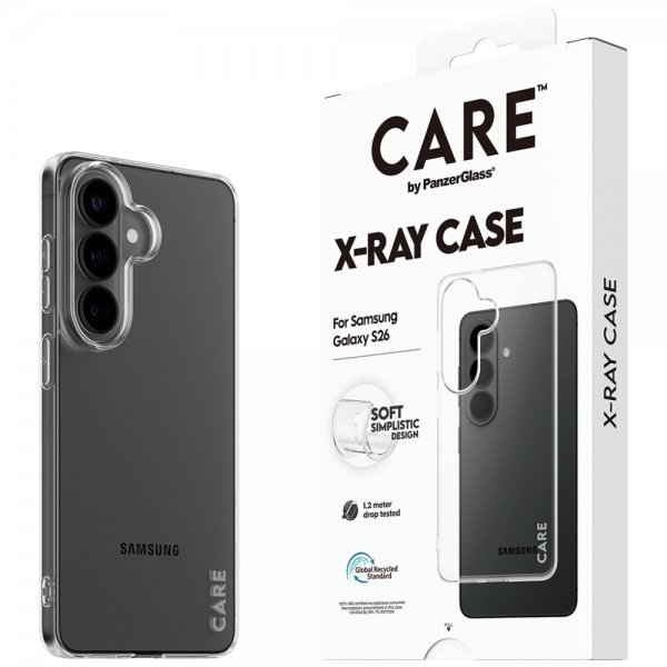 CARE by PanzerGlass Samsung Galaxy S26 Deksel X-Ray Transparent