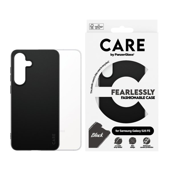 CARE by PanzerGlass Samsung Galaxy S25 FE Deksel Fashionable Svart