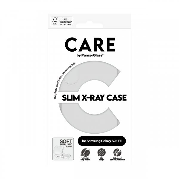 CARE by PanzerGlass Samsung Galaxy S25 FE Deksel Slim X-Ray Transparent
