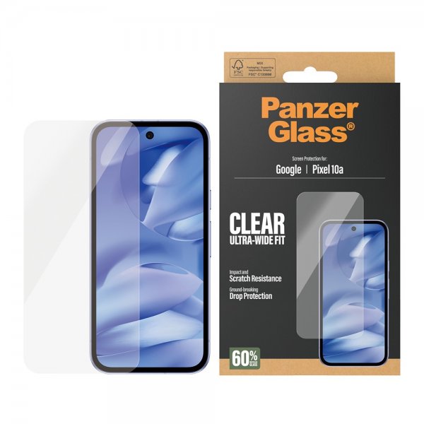 PanzerGlass Google Pixel 10a Skjermbeskytter Ultra-Wide Fit