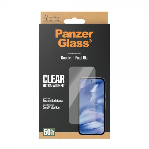 PanzerGlass Google Pixel 10a Skjermbeskytter Ultra-Wide Fit