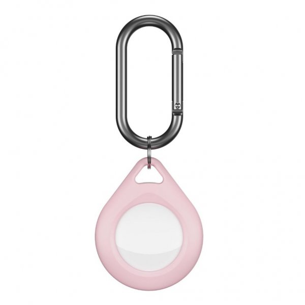 KeyBudz AirTag Holder Secure Dock 2-pk Rosa