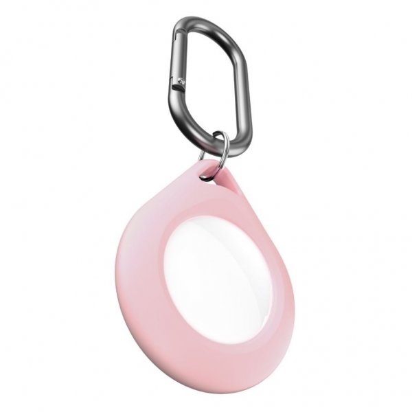 KeyBudz AirTag Holder Secure Dock 4-pk Rosa