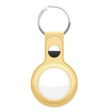 KeyBudz AirTag Holder Skinn 2-pakning Gul