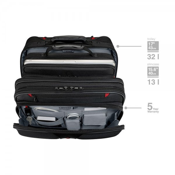 Wenger Patriot 2-part Business Trolley 15.6" Svart