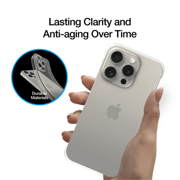 Just Mobile iPhone 15 Pro Deksel TENC Slim Fit Klar