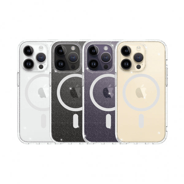 Just Mobile iPhone 14 Pro Deksel TENC BlingBling MagSafe Transparent