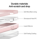 Just Mobile iPhone 14 Deksel TENC Silicone MagSafe Rosa