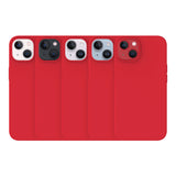 Just Mobile iPhone 14 Deksel TENC Silicone MagSafe Rød