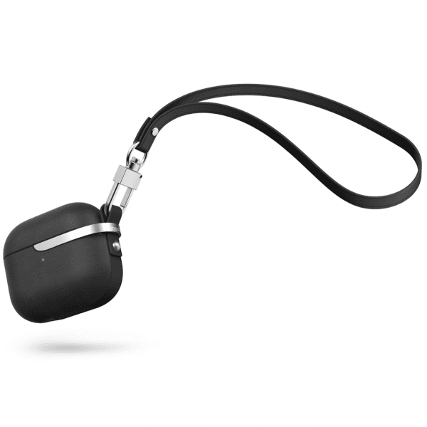 Moshi Pebbo Luxe AirPods 3 Deksel PU Skinn Sort