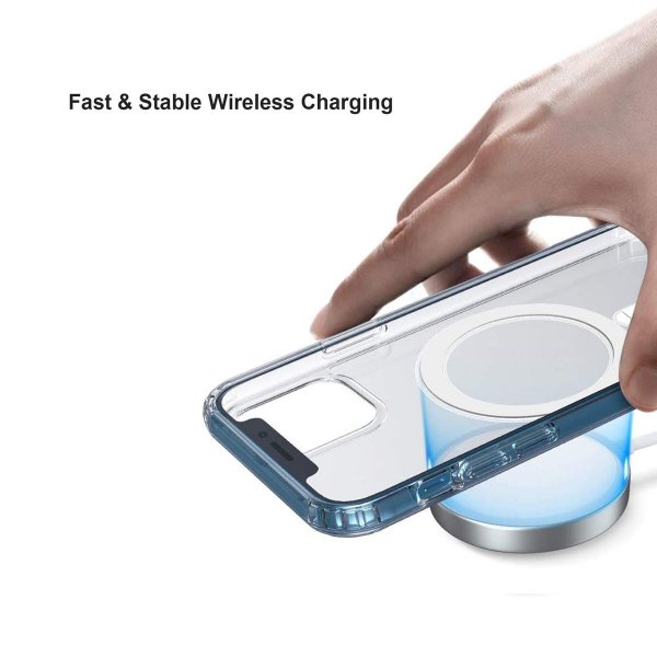 iPhone 12 Mini Deksel TPU MagSafe Støtsikker Transparent
