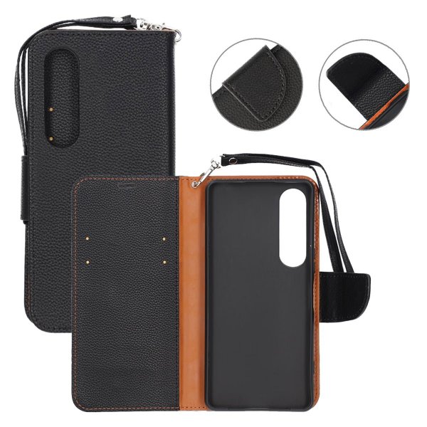 Sony Xperia 1 VI Etui med Stativ Svart