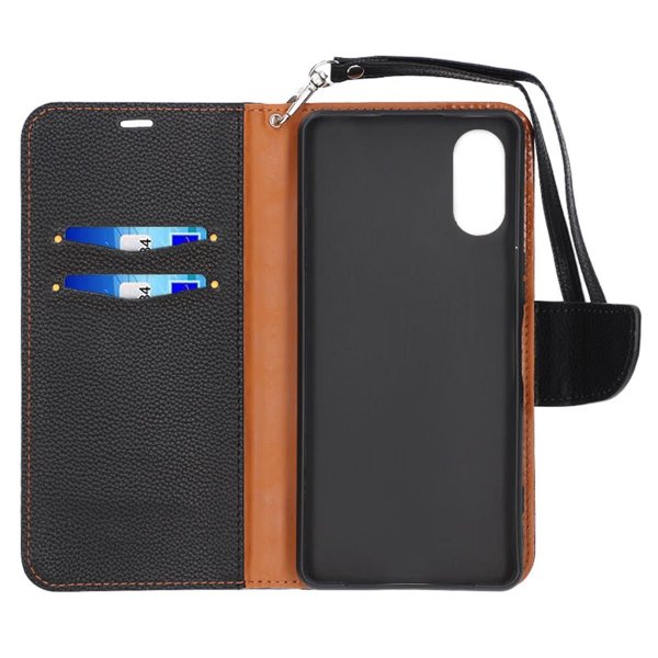 Sony Xperia 10 VI Etui med Stativ Svart