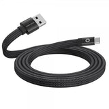 Mobile Origin Flat Kabel Magnetic USB-A to USB-C 1m Svart