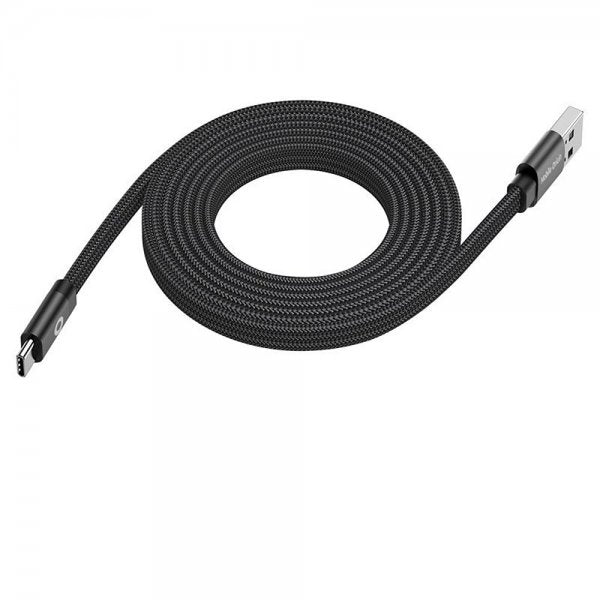 Mobile Origin Flat Kabel Magnetic USB-A to USB-C 1m Svart