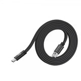 Mobile Origin Flat Kabel Magnetic USB-A to USB-C 1m Svart