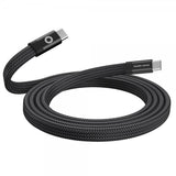 Mobile Origin Flat Kabel Magnetic USB-C to USB-C 1m Svart