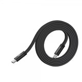 Mobile Origin Flat Kabel Magnetic USB-C to USB-C 1m Svart