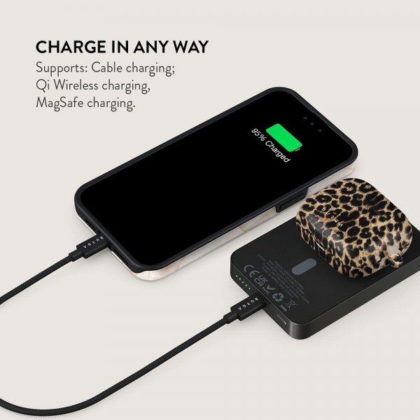 Burga Powerbank MagSafe 5000 mAh Player Metallgrå