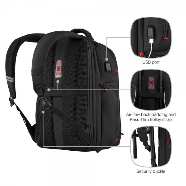 Wenger PlayerOne 17.3" Gaming Dataryggsekk Svart