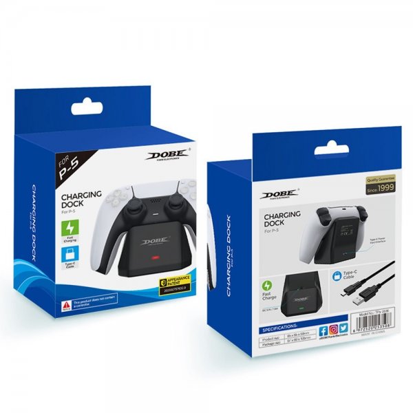 Dobe PlayStation 5 Håndkontroll Lading Doll