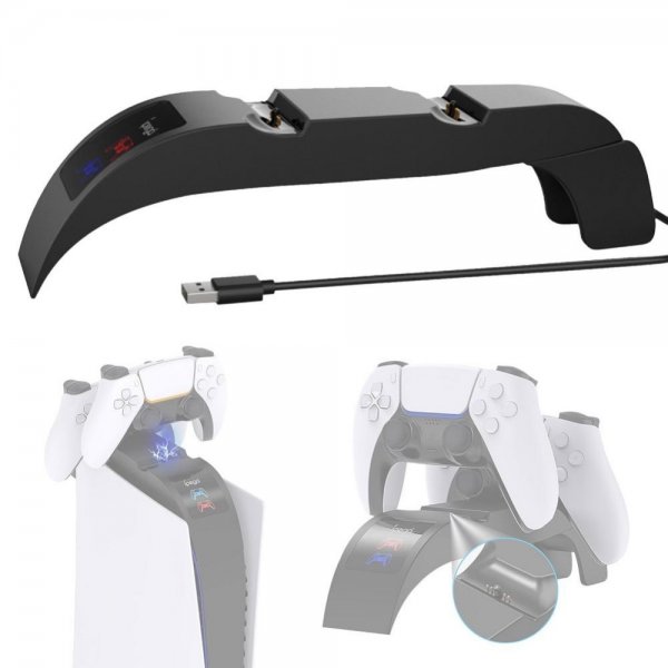 Ipega PlayStation 5 Topmontert Hurtigladestasjon