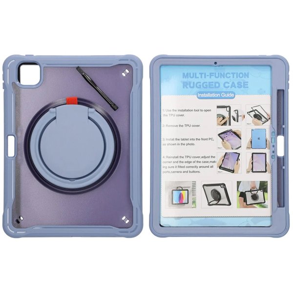 iPad Pro 11 (M4/M5) Deksel med Stativ Lilla